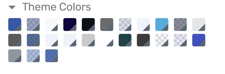 color palette blue