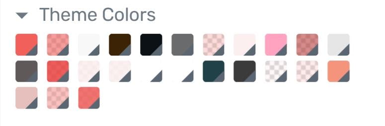 Ommi color palette pink